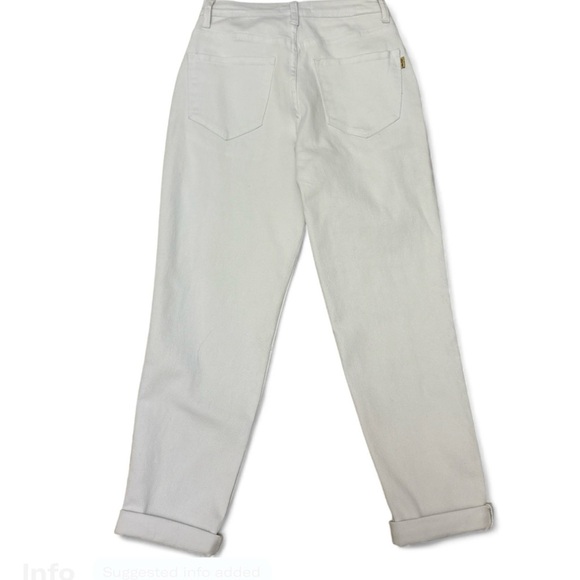 Vibrant M.I.U. White High Waist Tapered Pants Size 5 NWT Vintage Style - Picture 3 of 6